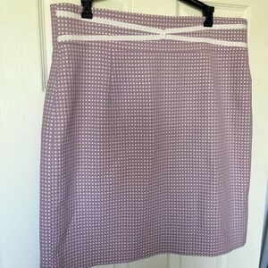 ANTONIO MELANI Lavender and White polka dot Pencil Skirt- cute for Easter